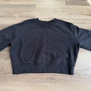 lululemon athletica Black Crewneck Sweatshirt